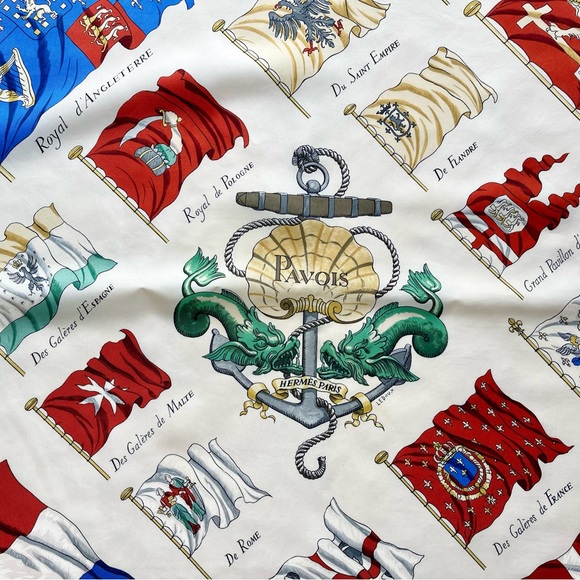 Hermes “Pavois” silk scarf - Picture 6 of 8